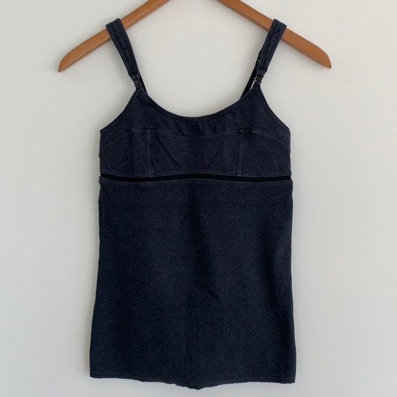 lululemon Tank on Me Ribbed Tank Built-in Bra Sz6